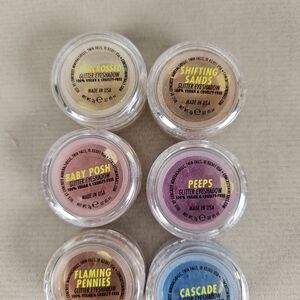 Concrete Minerals Set of 6 Glitter Eyeshadows